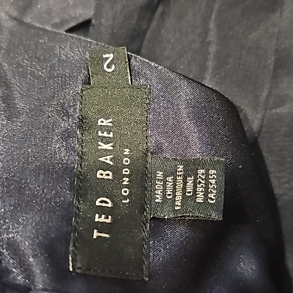 Ted Baker navy dress sz 2 - Picture 5 of 14